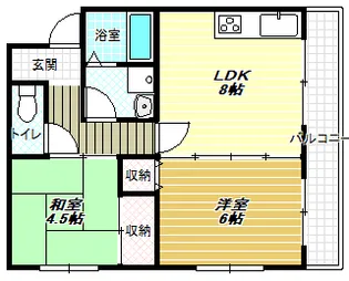 メゾンメイユール【1階】の間取り