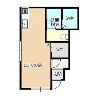 テゾーロ梨木C【1階】の間取り