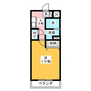 メリッサ原田【3階】の間取り