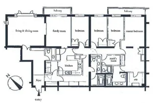 オークヒルス【3階】の間取り