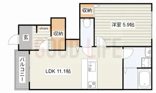 兵庫県丹波篠山市杉【アパート】の間取り