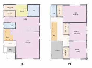 宮崎県宮崎市下北方町【一戸建】の間取り