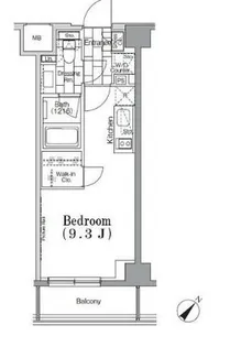ONE ROOF FLAT TSUKISHIMA【4階】の間取り