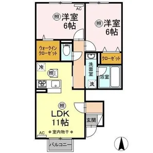 プロシード【1階】の間取り