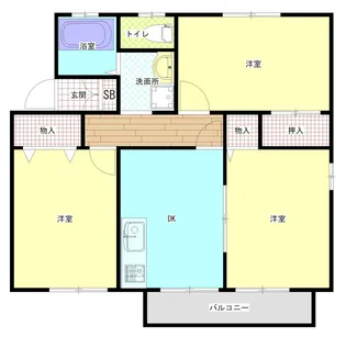 エスポワールカモシダ【2階】の間取り