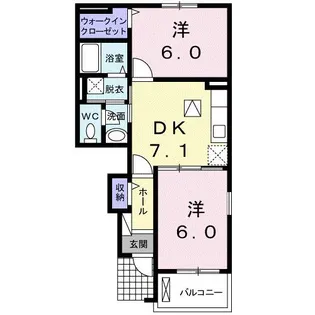 E’s Garden B【1階】の間取り