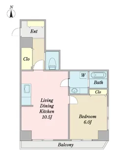 ミツミレジデンス葛西【7階】の間取り
