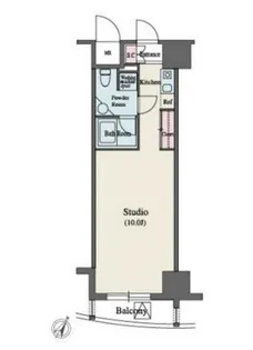 MFPR代々木タワー【4階】の間取り