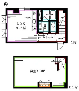 エルシオン【1階】の間取り