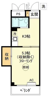 コーポ瀬戸【4階】の間取り