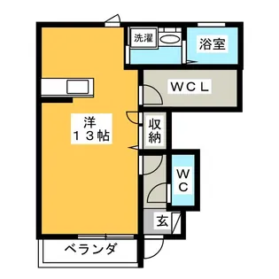 ルーチェB【1階】の間取り