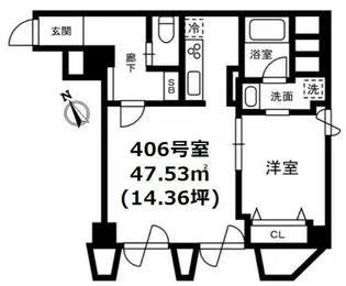 ロイヤル赤坂サルーン【4階】の間取り