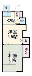 第2清和荘【2階】の間取り