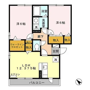 グラスミア【3階】の間取り