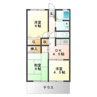 ベルメゾン194【1階】の間取り