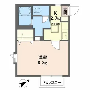 イーストセンダイ【1階】の間取り
