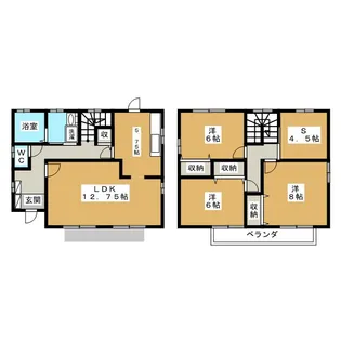 長野県長野市大字西尾張部【一戸建】の間取り