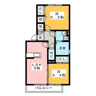 ステージ フュー12【2階】の間取り