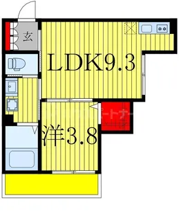 シティハウス豊四季【3階】の間取り