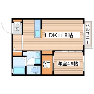 ヴェル・ドミール【2階】の間取り