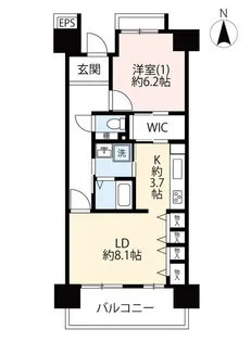 URサンヴァリエ桜堤【4階】の間取り