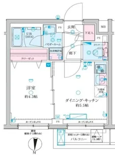 ジェノヴィア京成立石V【1階】の間取り