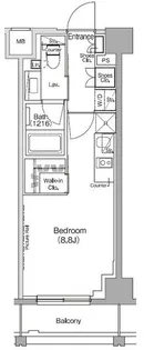 ザ・パークハビオ高円寺レジデンス【6階】の間取り