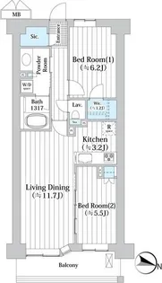 アビティグランデ砧 C棟【1階】の間取り