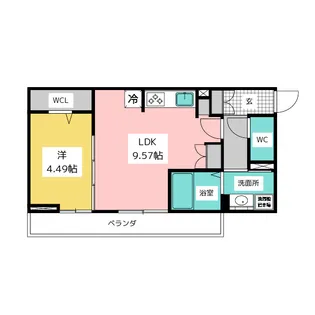 エスポワール星崎【1階】の間取り