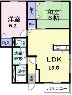 プレステージガーデン【1階】の間取り