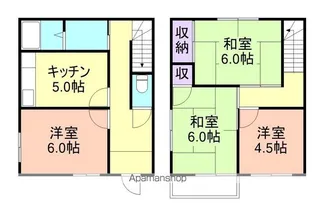 和歌浦ハイツ【1階】の間取り
