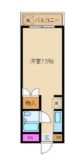 スプリングハイツ弥生【2階】の間取り