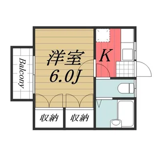 千葉県富里市七栄【アパート】の間取り