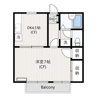 ウエストコート【1階】の間取り
