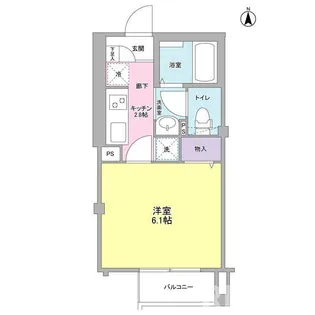 東京都中野区大和町3【マンション】の間取り