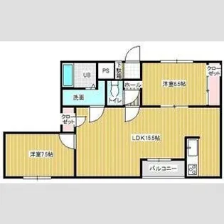 ウッドベルステージ【2階】の間取り