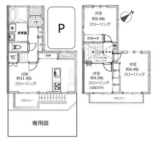 神奈川県横浜市磯子区洋光台1【一戸建】の間取り