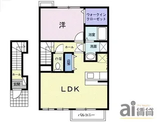 埼玉県川越市神明町【アパート】の間取り