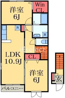 トゥエルブ ツー【2階】の間取り