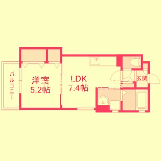 大阪府大阪市西淀川区百島1【アパート】の間取り