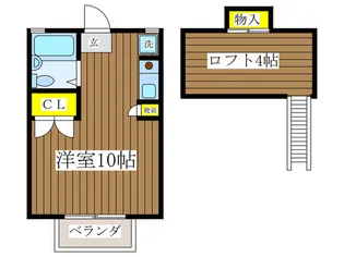 パークフラット【2階】の間取り