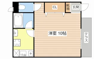 滋賀県湖南市三雲【アパート】の間取り
