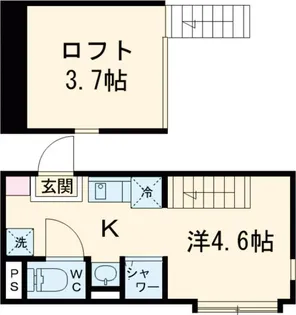 ハーモニーテラス常盤台【2階】の間取り
