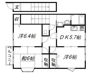 静岡県浜松市中央区小池町【アパート】の間取り