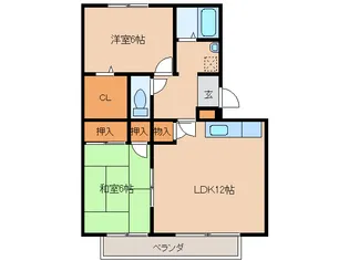 セジュール早水【3階】の間取り