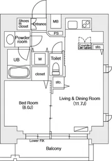 東京都豊島区南池袋1【マンション】の間取り
