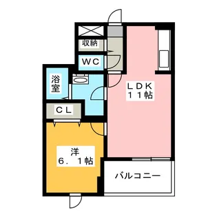 ジュエル ミネ【4階】の間取り