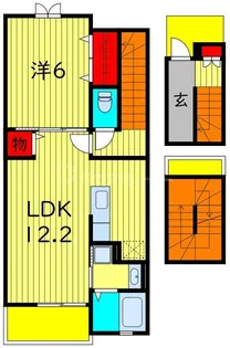 千葉県松戸市松飛台【アパート】の間取り