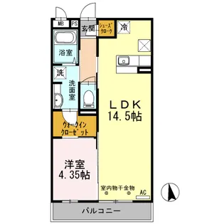 ロータス府中【2階】の間取り