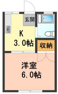 東京都立川市高松町1【アパート】の間取り
